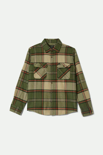Brixton - Bowery Flannel ~ Green