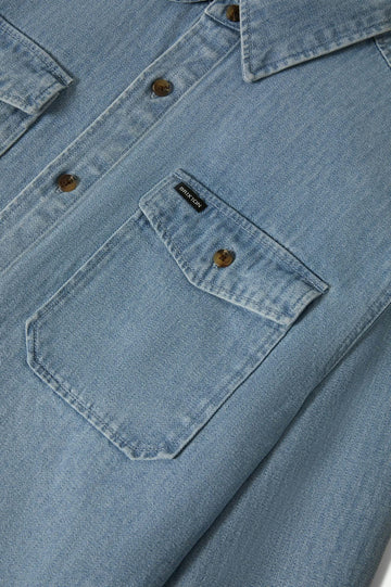 Brixton - Herringbone Relaxed Overshirt ~ Denim