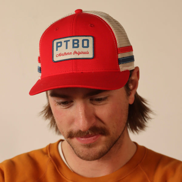 PTBO - Striped Trucker Hat