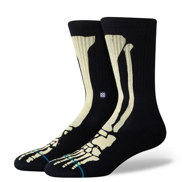 Stance - Bones 3 Crew Socks Black