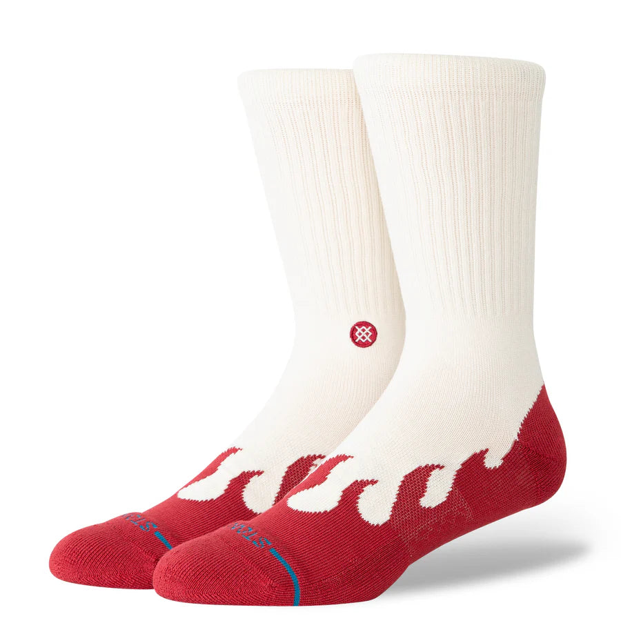Stance - Heating Up Crew Socks Red