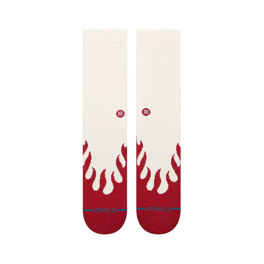 Stance - Heating Up Crew Socks Red