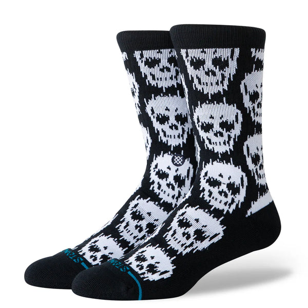 Stance - Static Skull Crew Socks Black