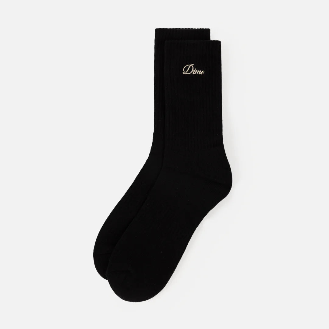 Dime - Two Pack Crew Socks Black