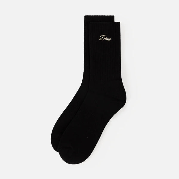 Dime - Two Pack Crew Socks Black
