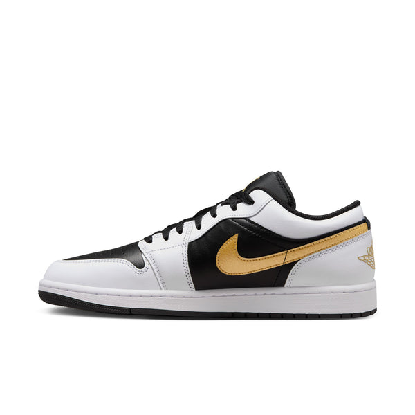 Nike - Air Jordan 1 Low ~ Gold Swoosh