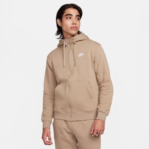 Nike - Sportswear Club Full-Zip Hoodie ~ Khaki