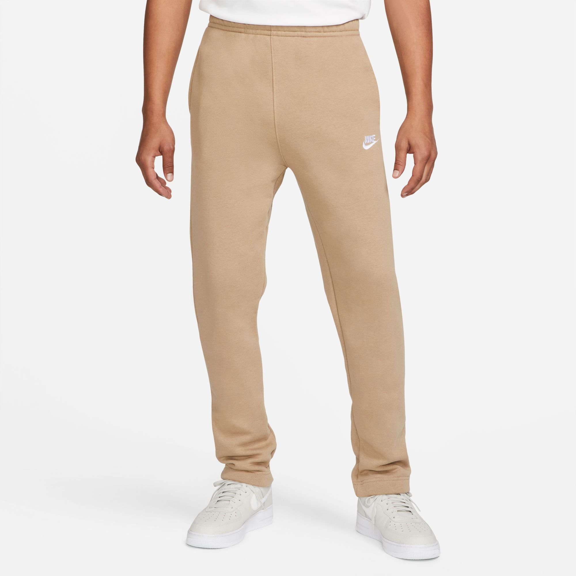 Nike heritage velour cuffed sweatpants in light khaki sale