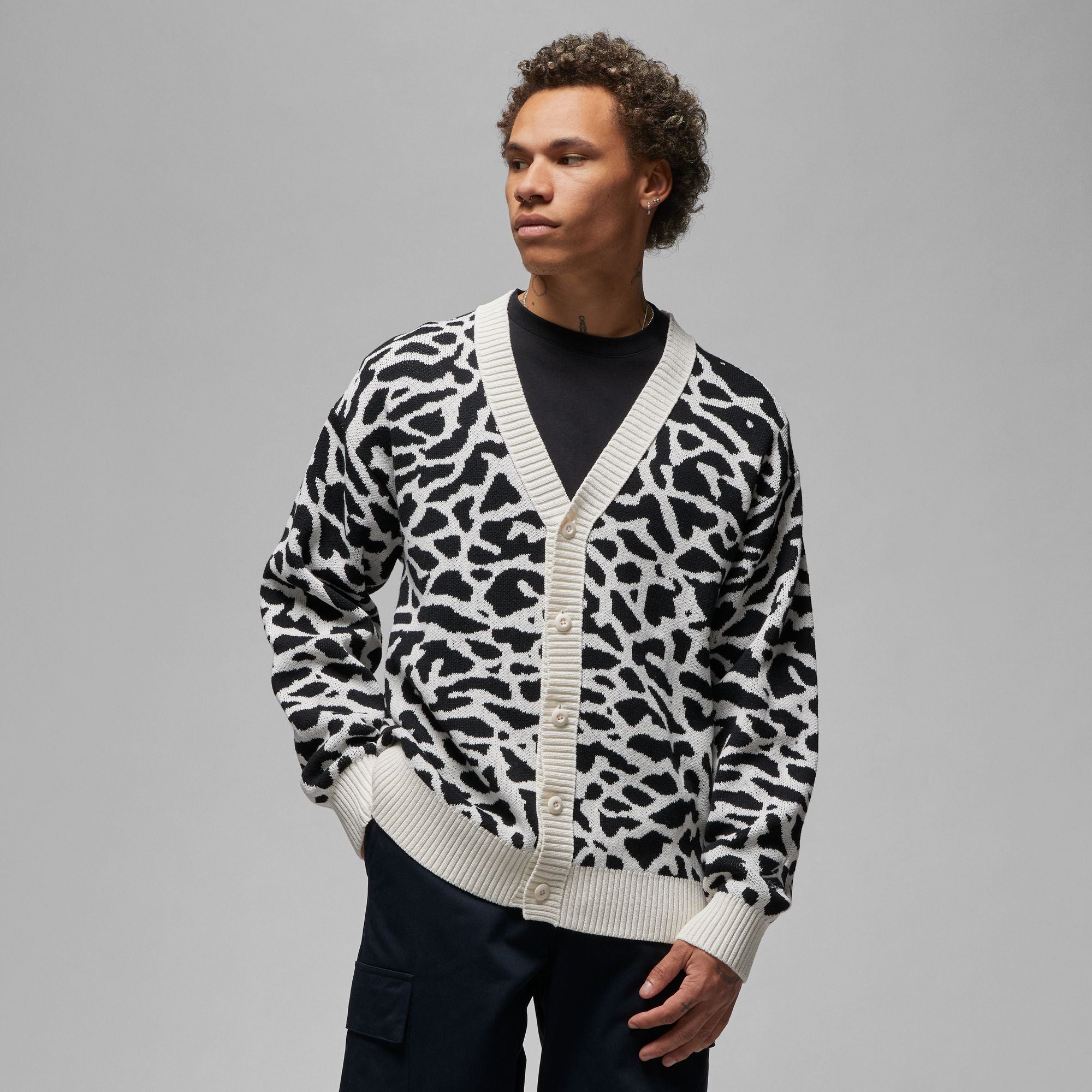 Nike cardigan mens best sale