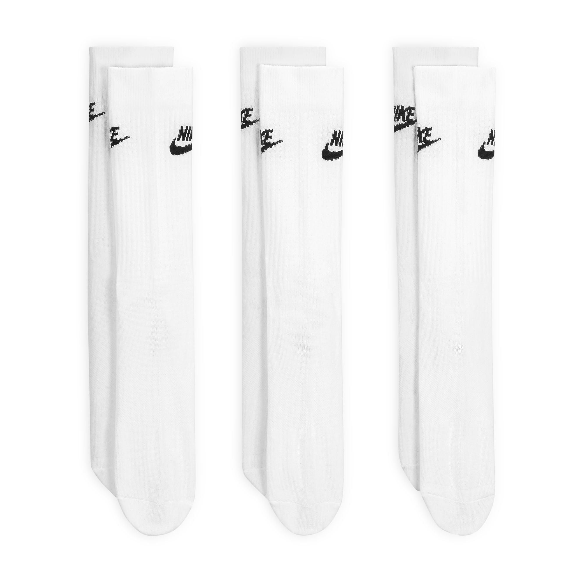 Nike - Sportswear Everyday Crew Socks (3 Pairs) White
