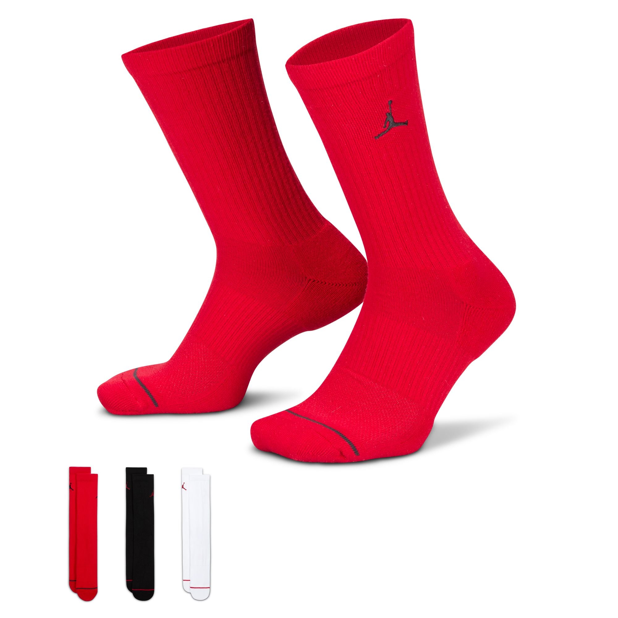 Nike Jordan Crew Sock 3 Pairs Red Black FLAVOUR 99