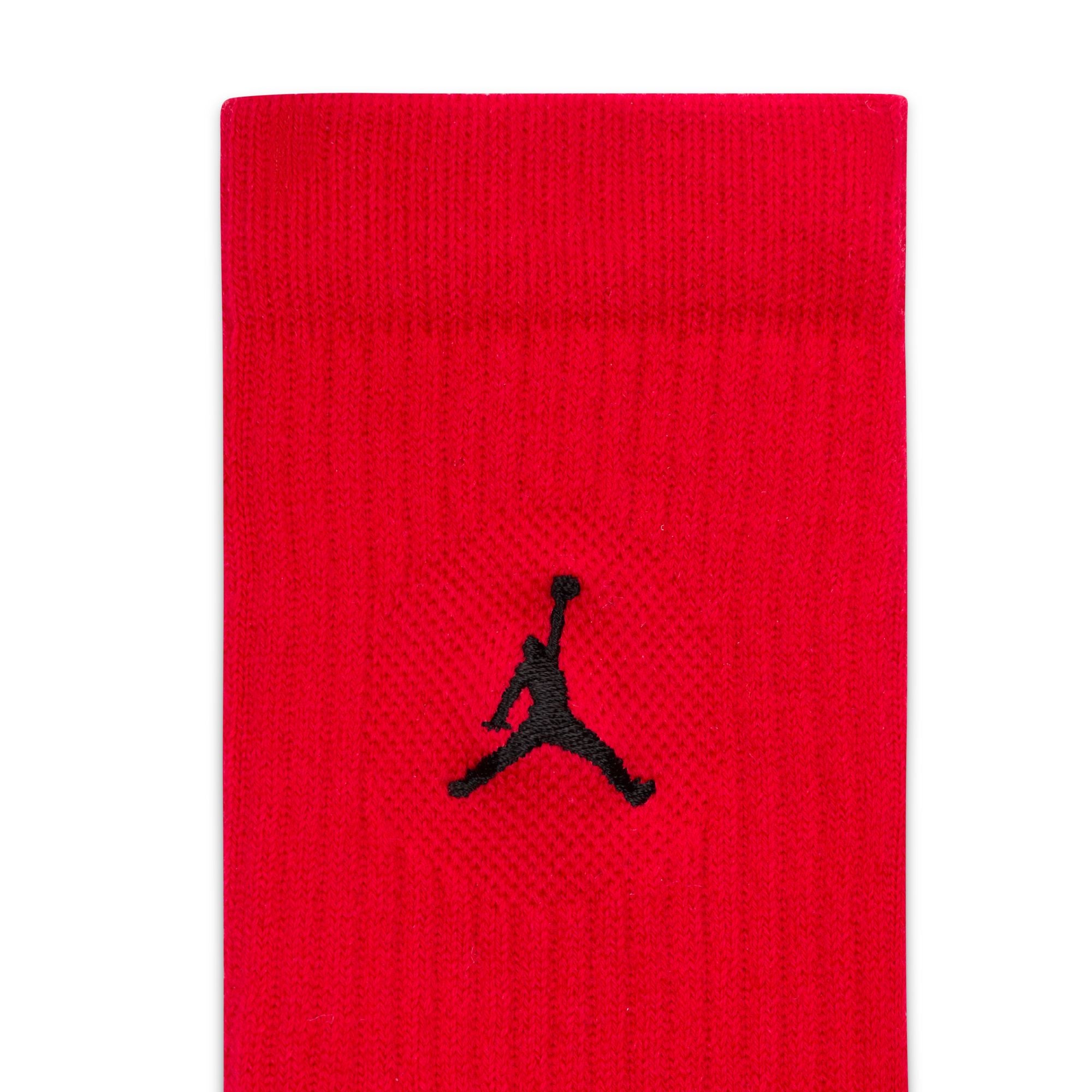 Nike Jordan Crew Sock 3 Pairs Red Black FLAVOUR 99