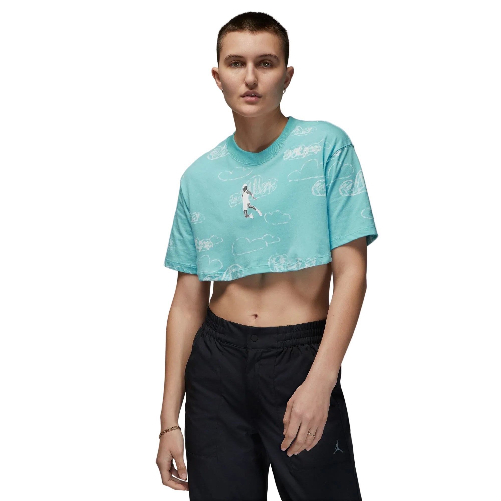Nike - W Jordan Cropped T-Shirt Aqua