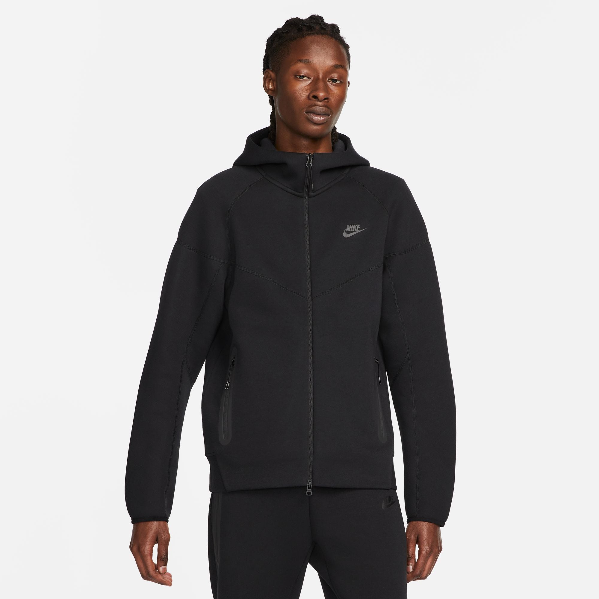 Nike Sportswear Tech Fleece Windrunner Full Zip Hoodie Black Black