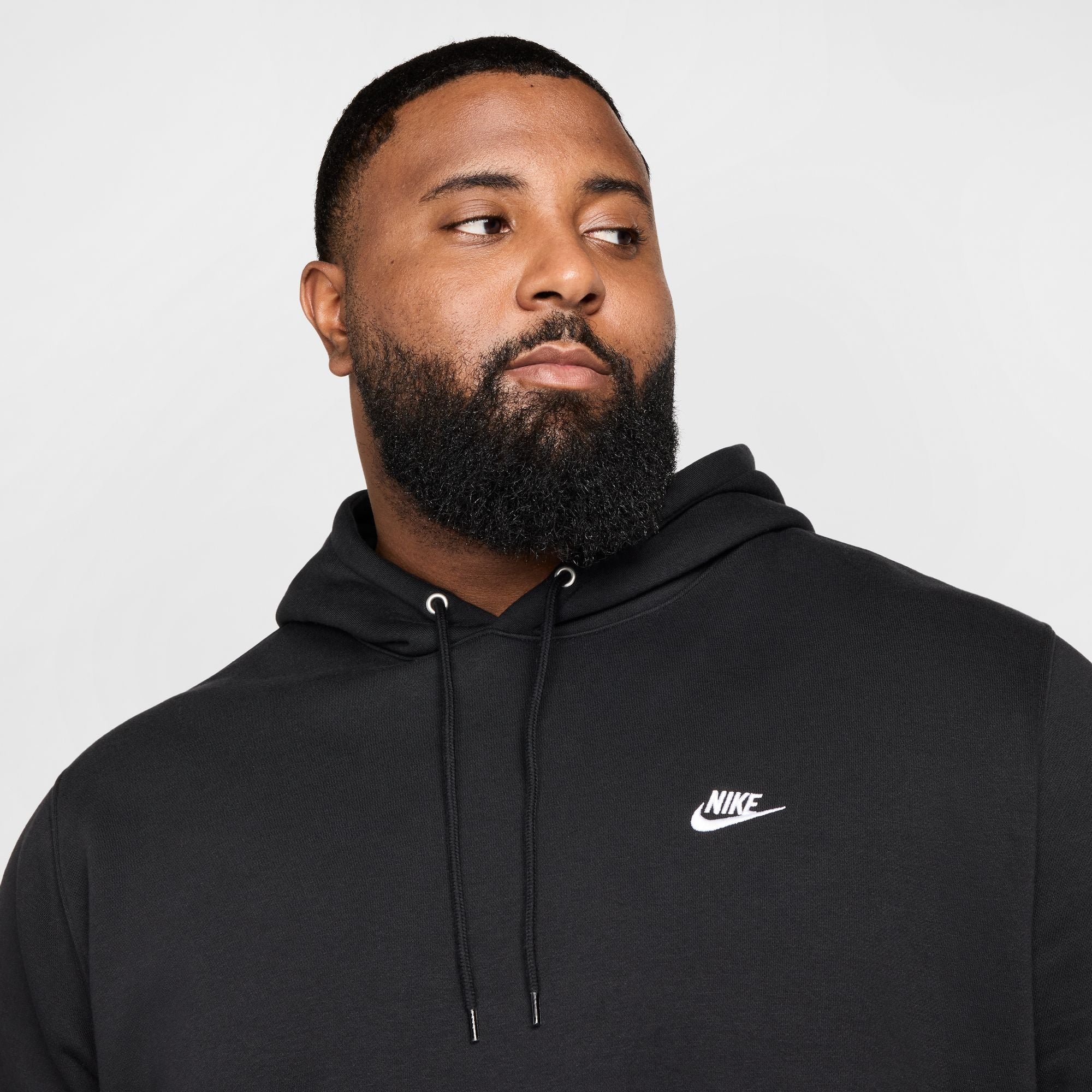 Nike - Club Fleece Hoodie Black-2