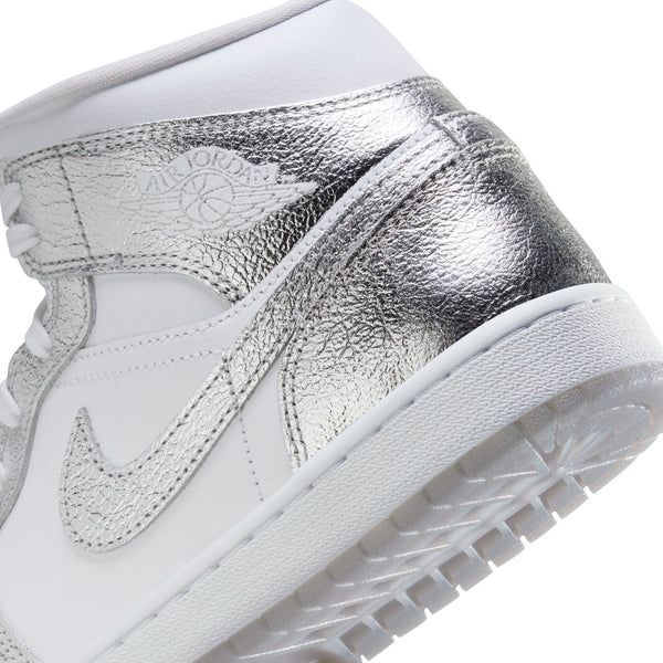 Nike - W Air Jordan 1 Mid SE ~ Crinkled Silver