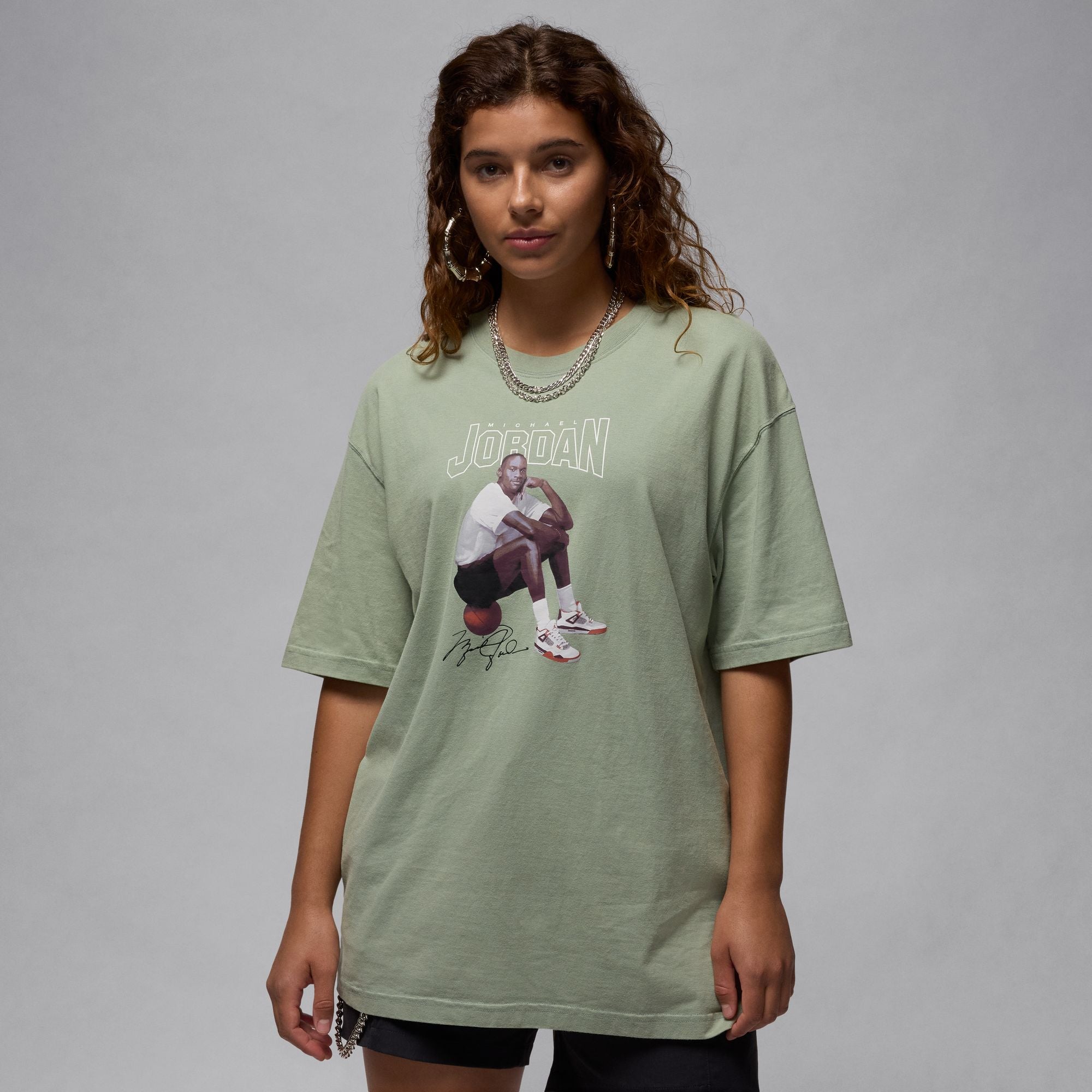 Nike - W Jordan Oversized Graphic T-Shirt Green
