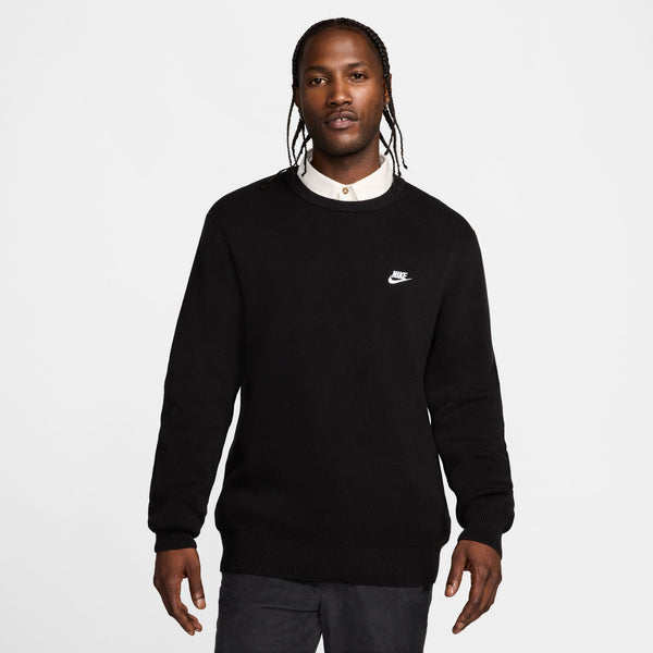 Nike - Club Knit Crewneck ~ Black