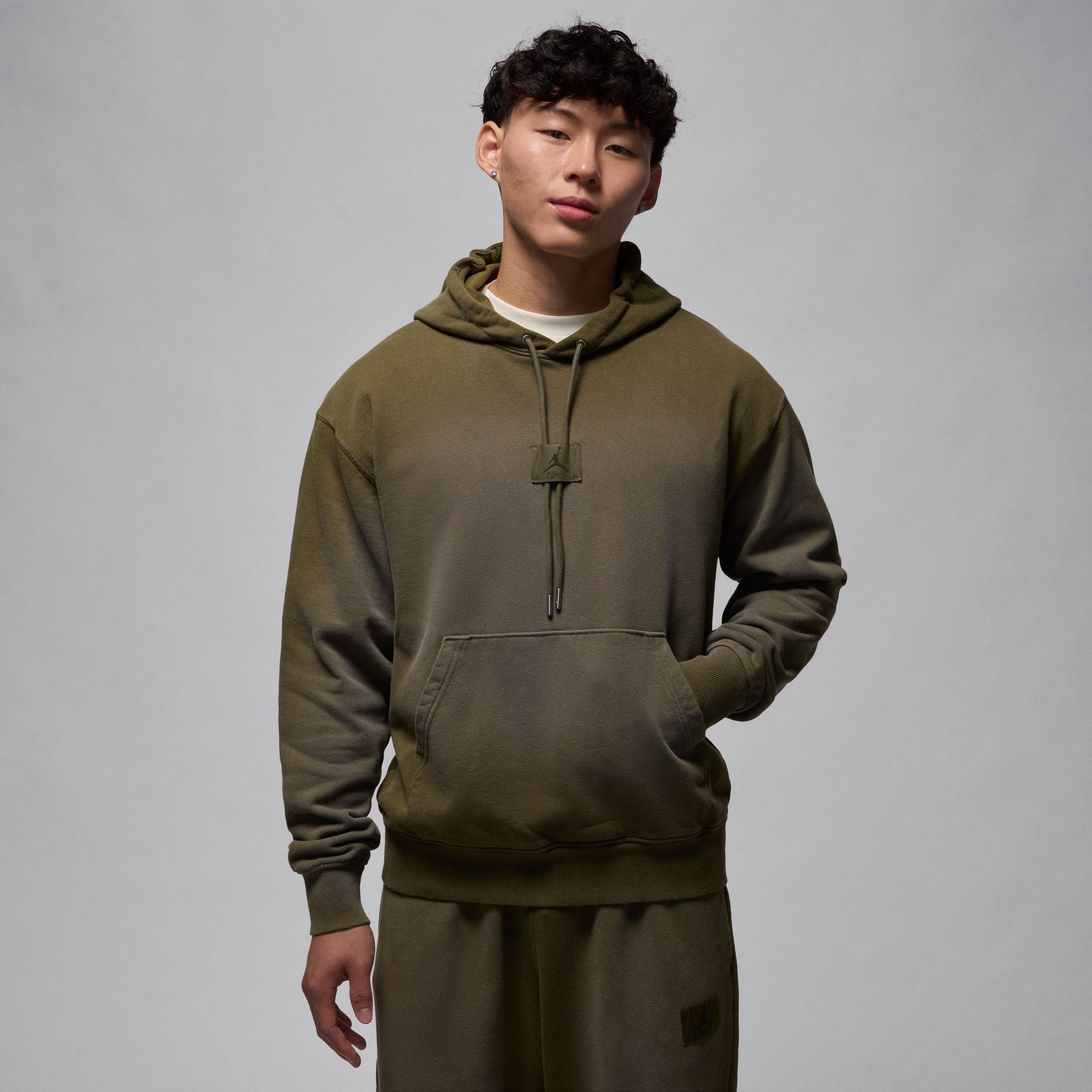 Nike - Jordan Flight Fleece Hoodie Olive – FLAVOUR '99