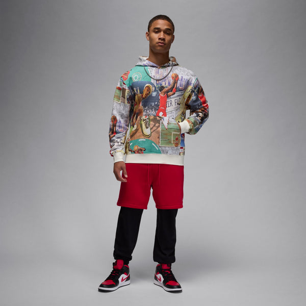 Nike - Jordan Brooklyn Fleece Pullover Printed Hoodie