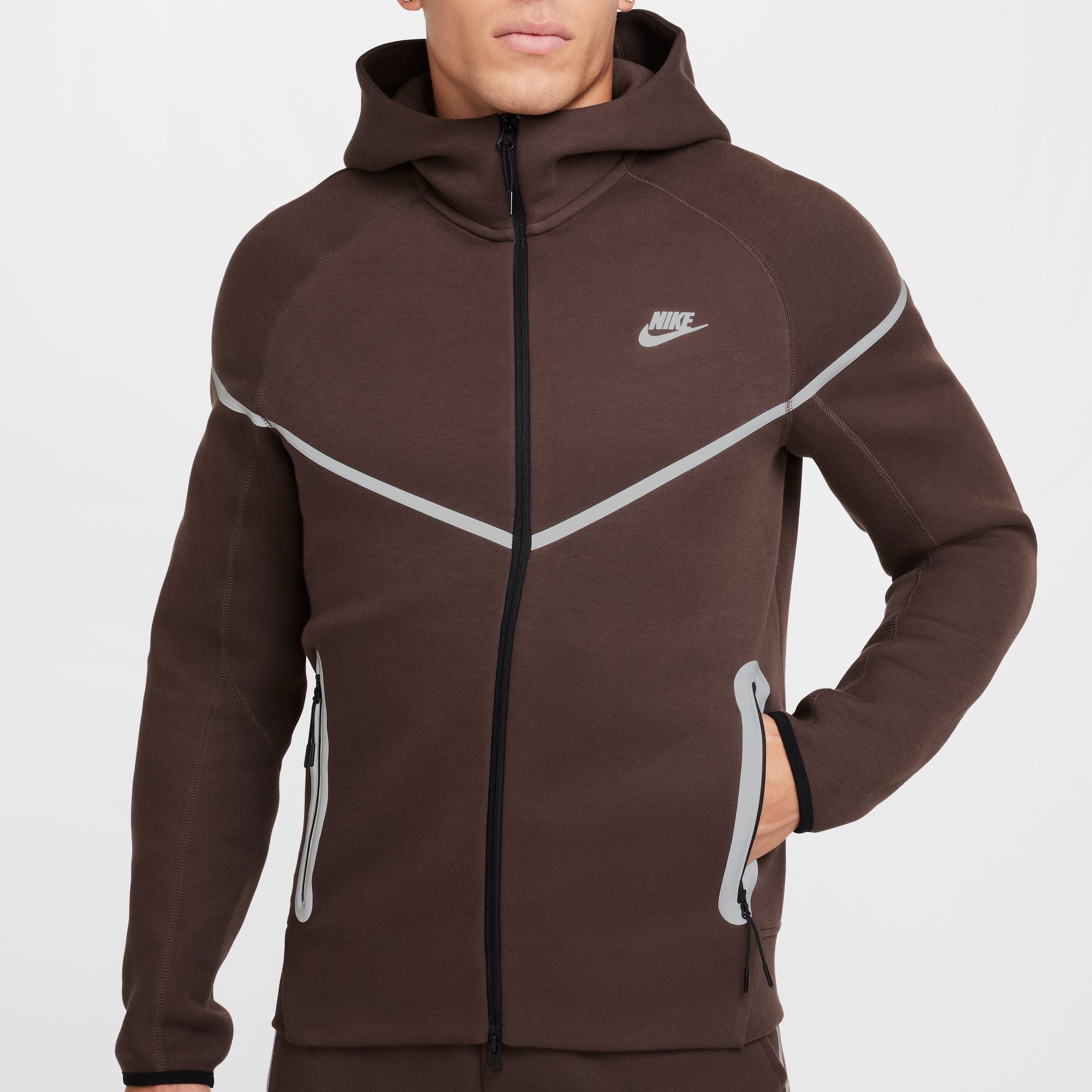 Nike - Tech Windrunner Full-Zip Jacket Brown