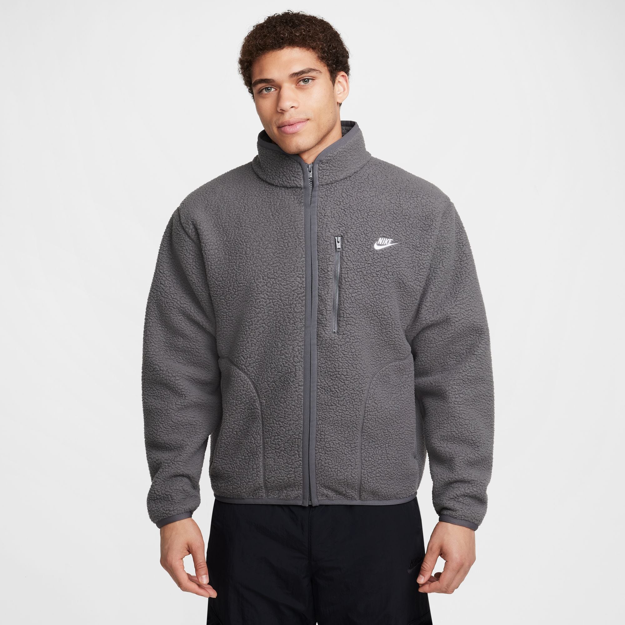 nike jacket gray