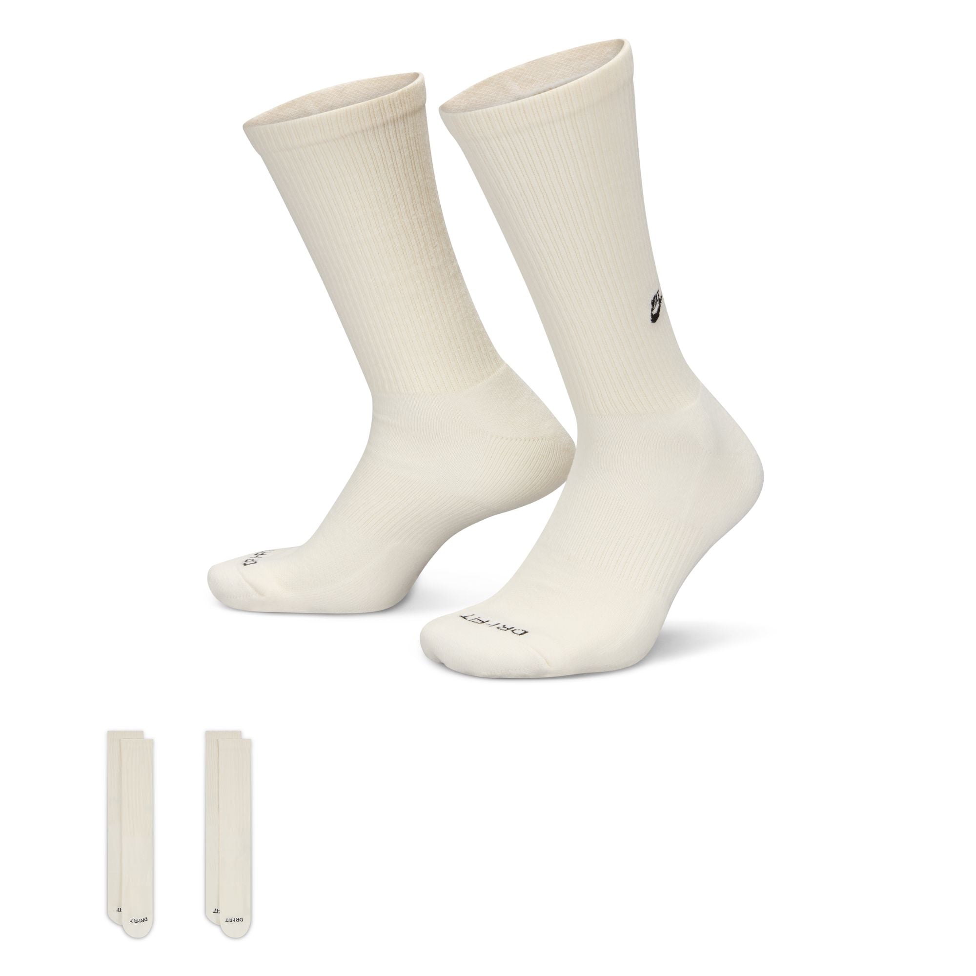 Nike - Everyday Crew Socks (2 Pairs) Beige