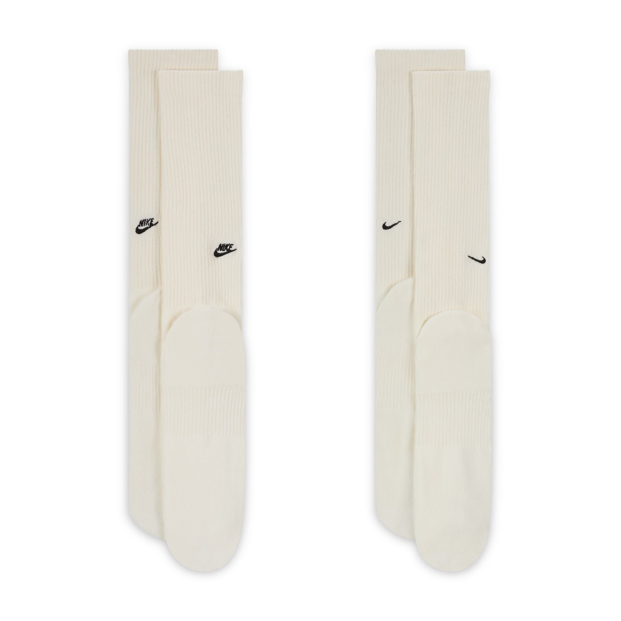 Nike - Everyday Crew Socks (2 Pairs) Beige