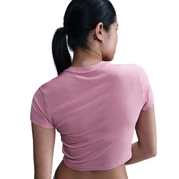 Nike - W Chill Knit Slim Cropped Tee ~ Pink