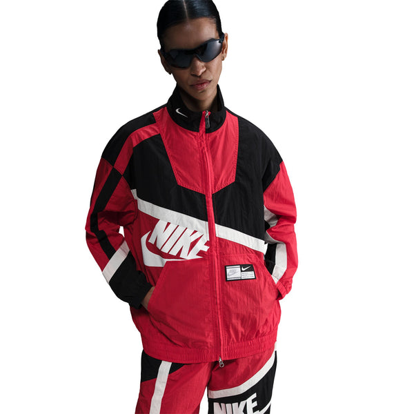 Nike - W Oversized Woven Sportswear Jacket ~ Red