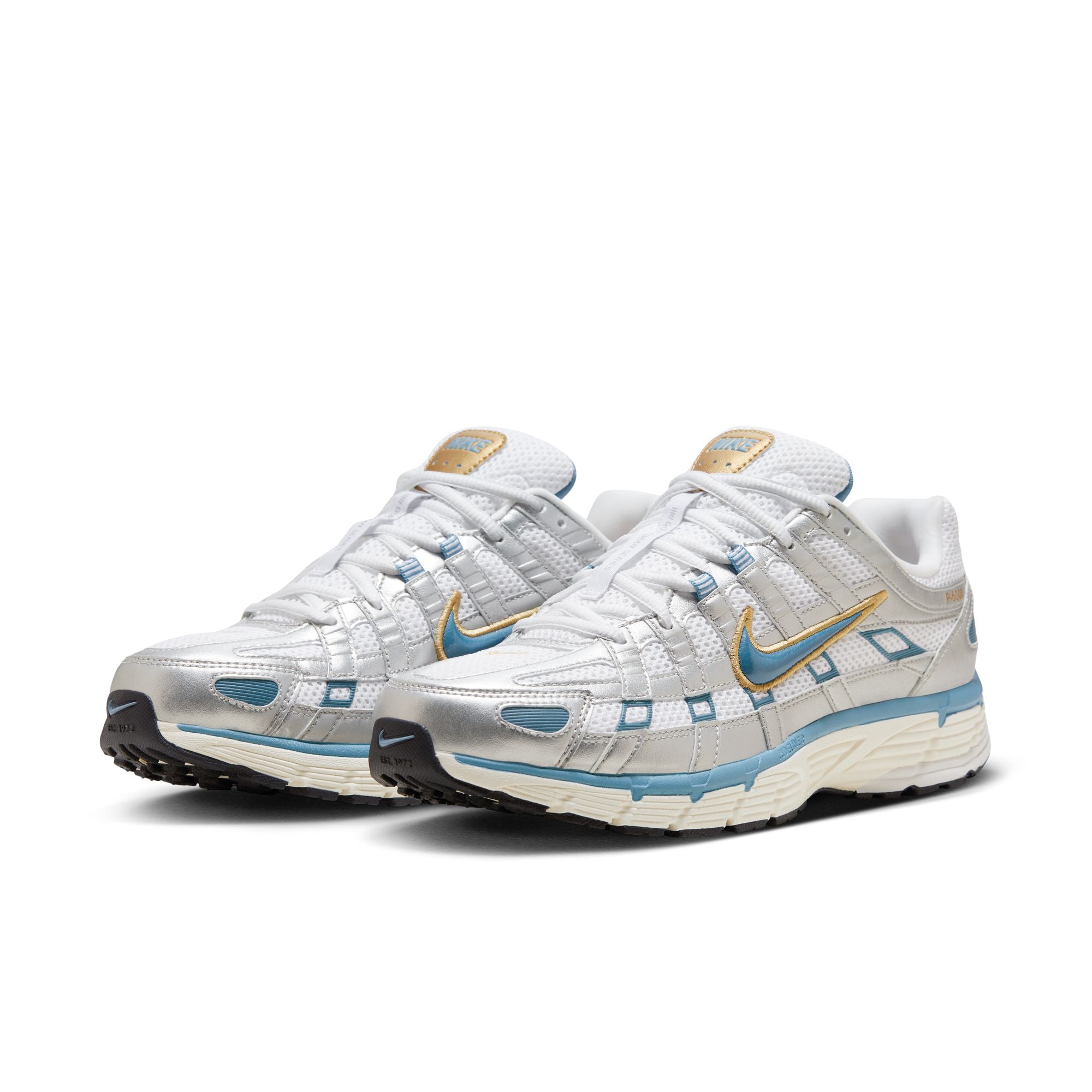 Nike- P-6000 Metallic Silver/Blue/Gold