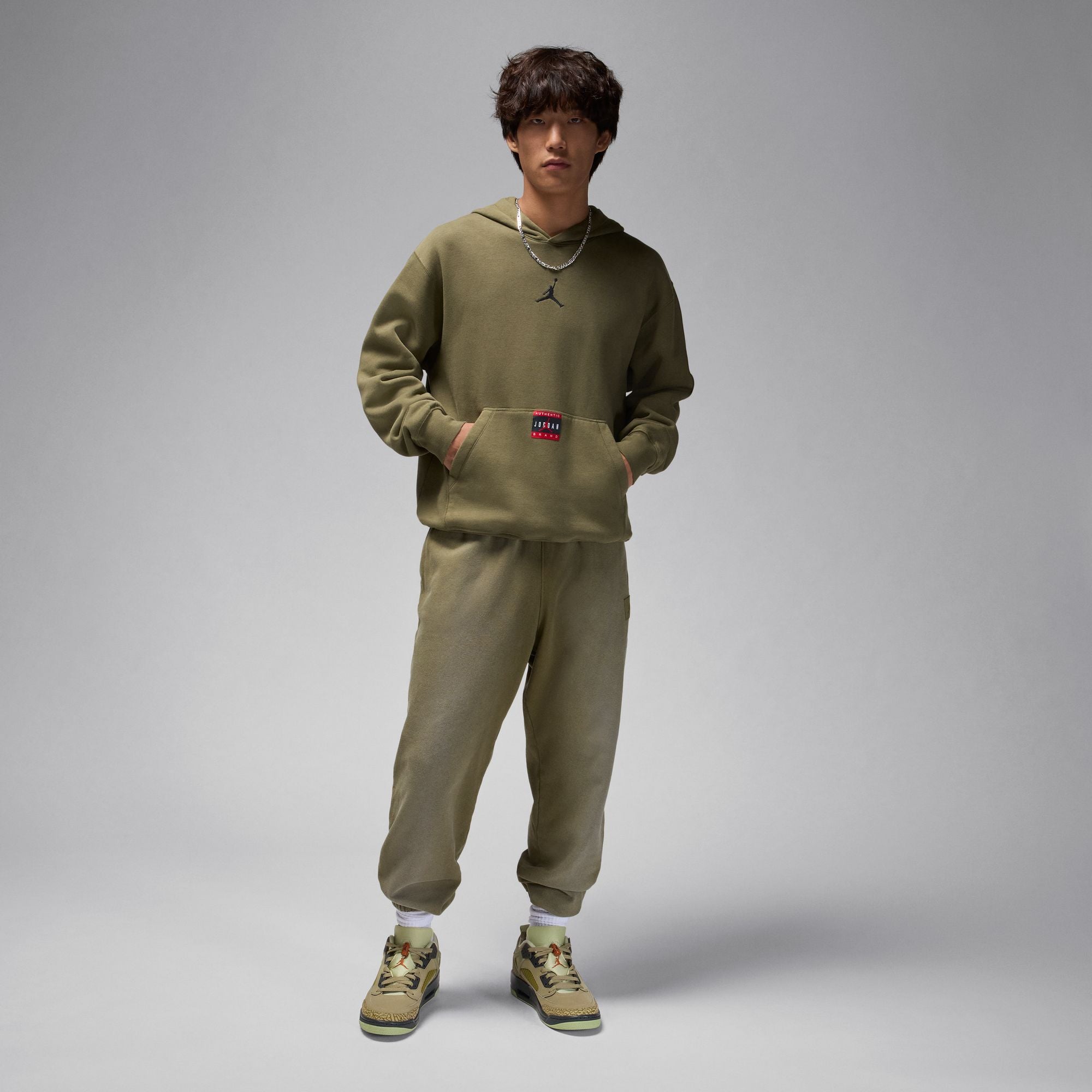 Nike - Brooklyn Fleece Hoodie ~ Olive