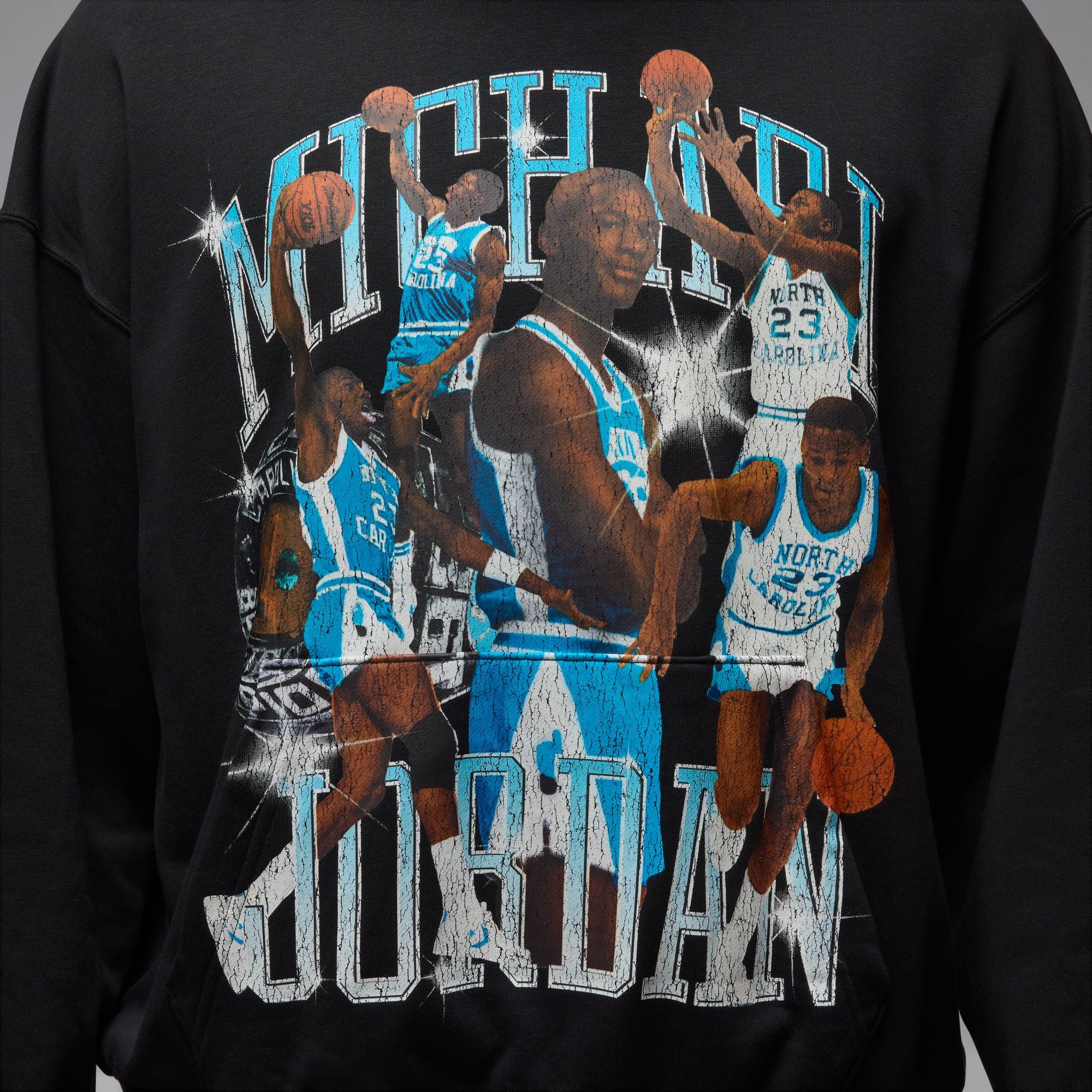 Nike - Jordan Flight Oversized Hoodie Black/DK Powder Blue