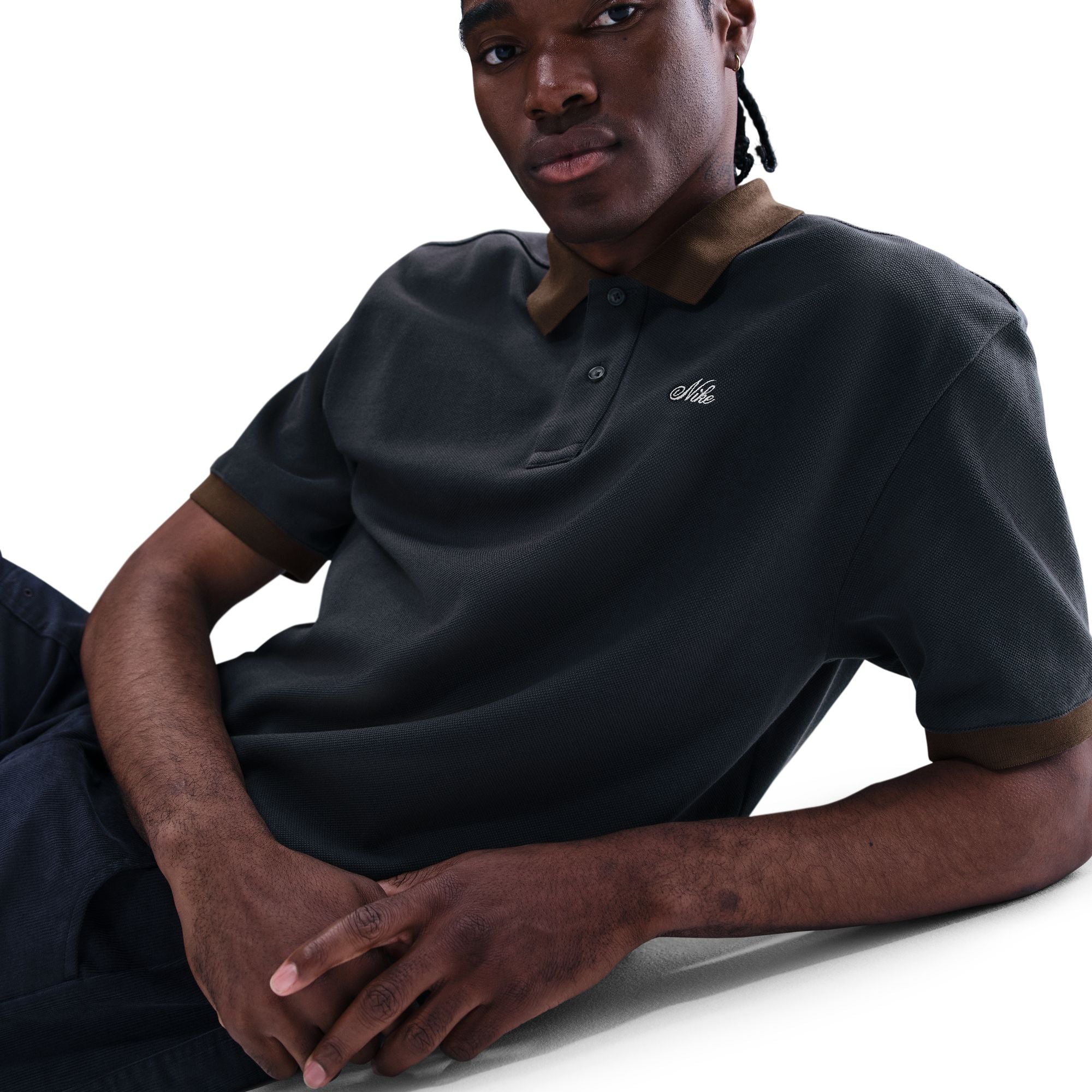 あ*。様 SuperBlack_VINTAGE POLOSHIRT_made i AURORA_HV0884-060_PHSYM003-
