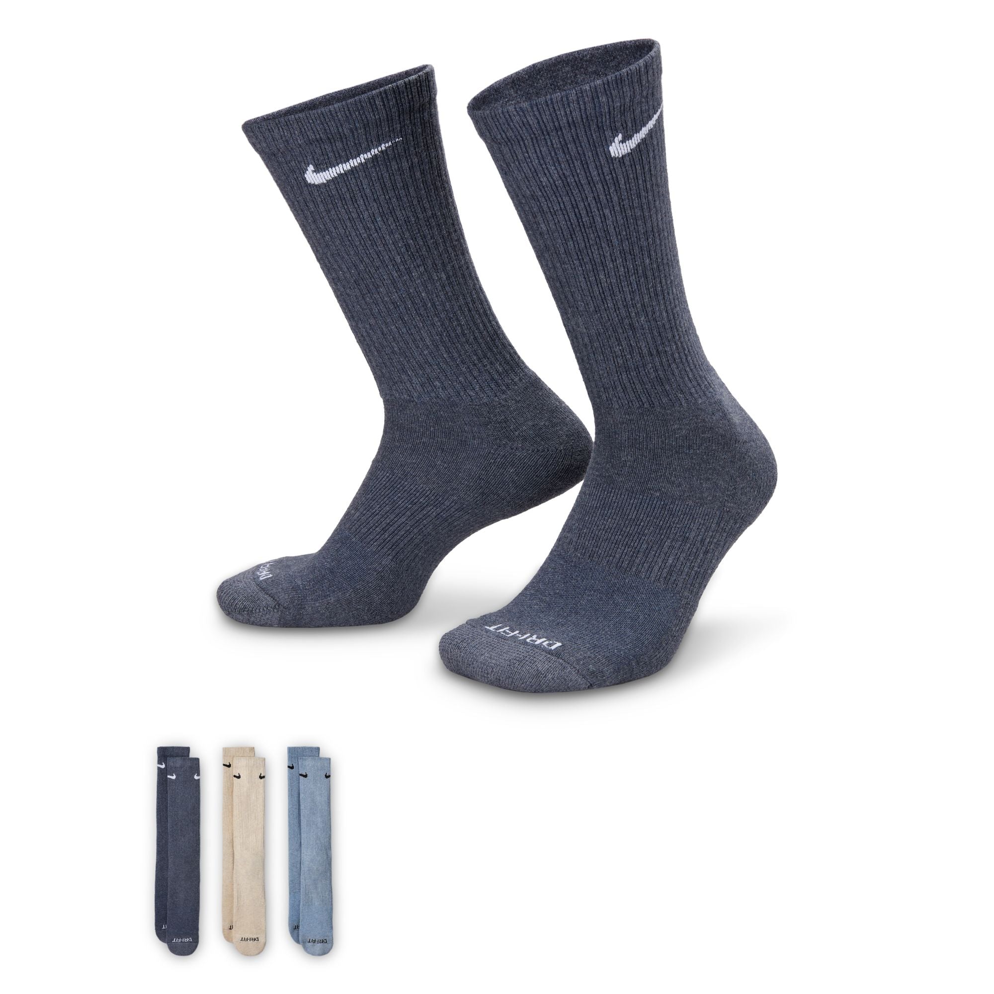 Nike - Everyday Crew Socks ~ Blues