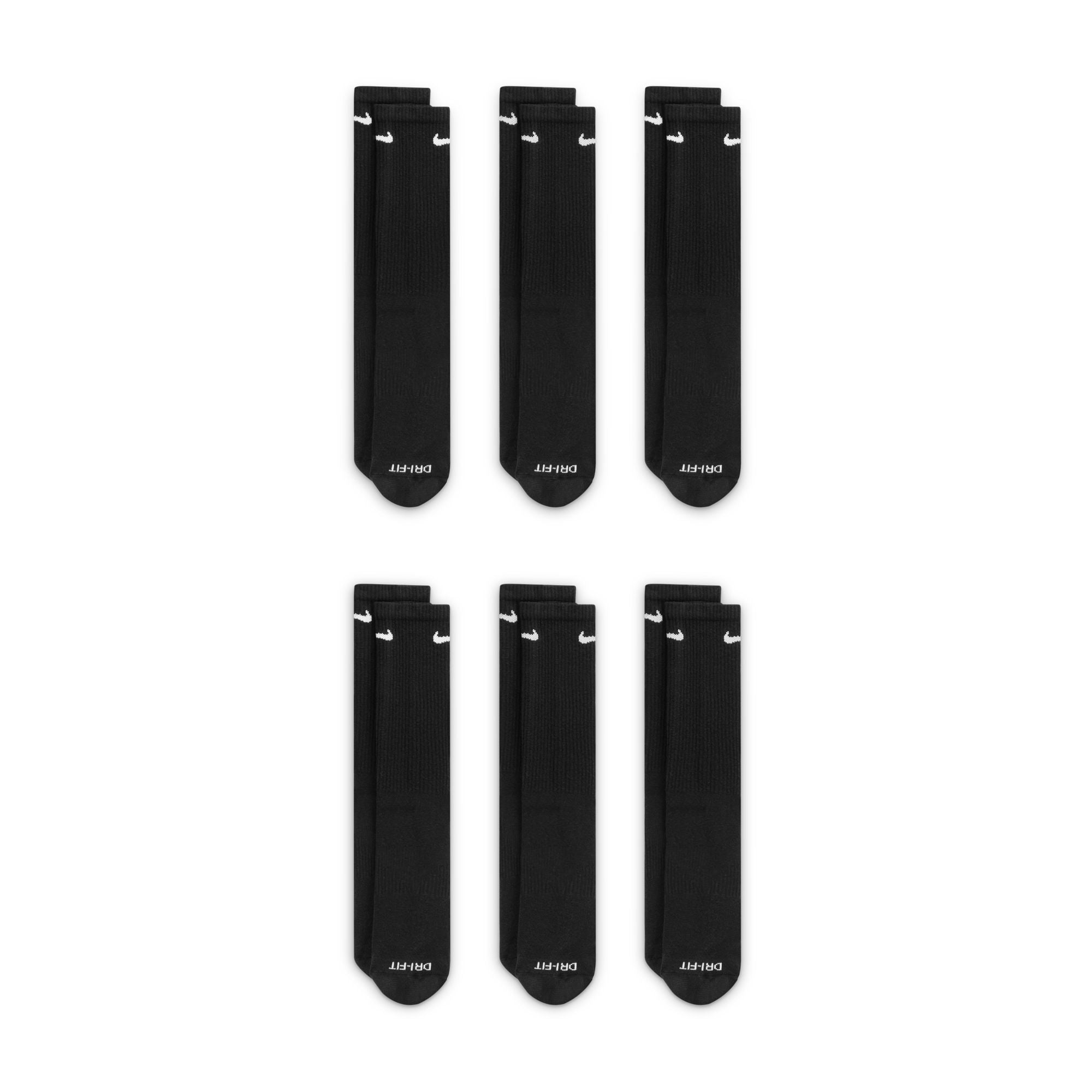 Nike - Everyday Crew Socks Black