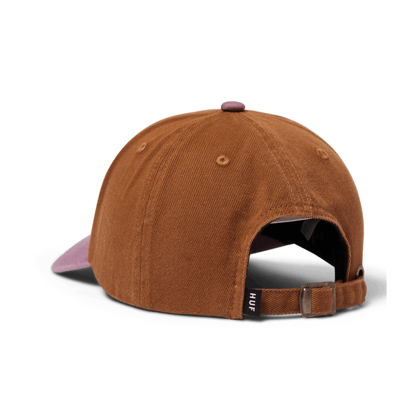 HUF - Big Block Washed 6 Panel Hat ~ Brown