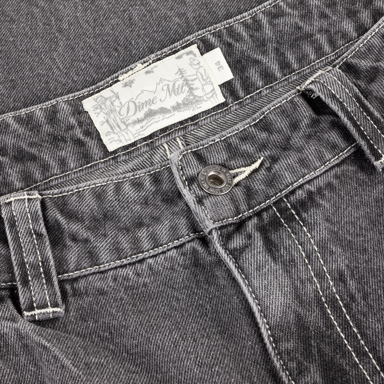 Dime - Baggy Wink Denim Pants Faded Black-6