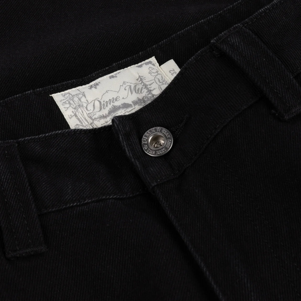Dime - Baggy Denim Pants Black