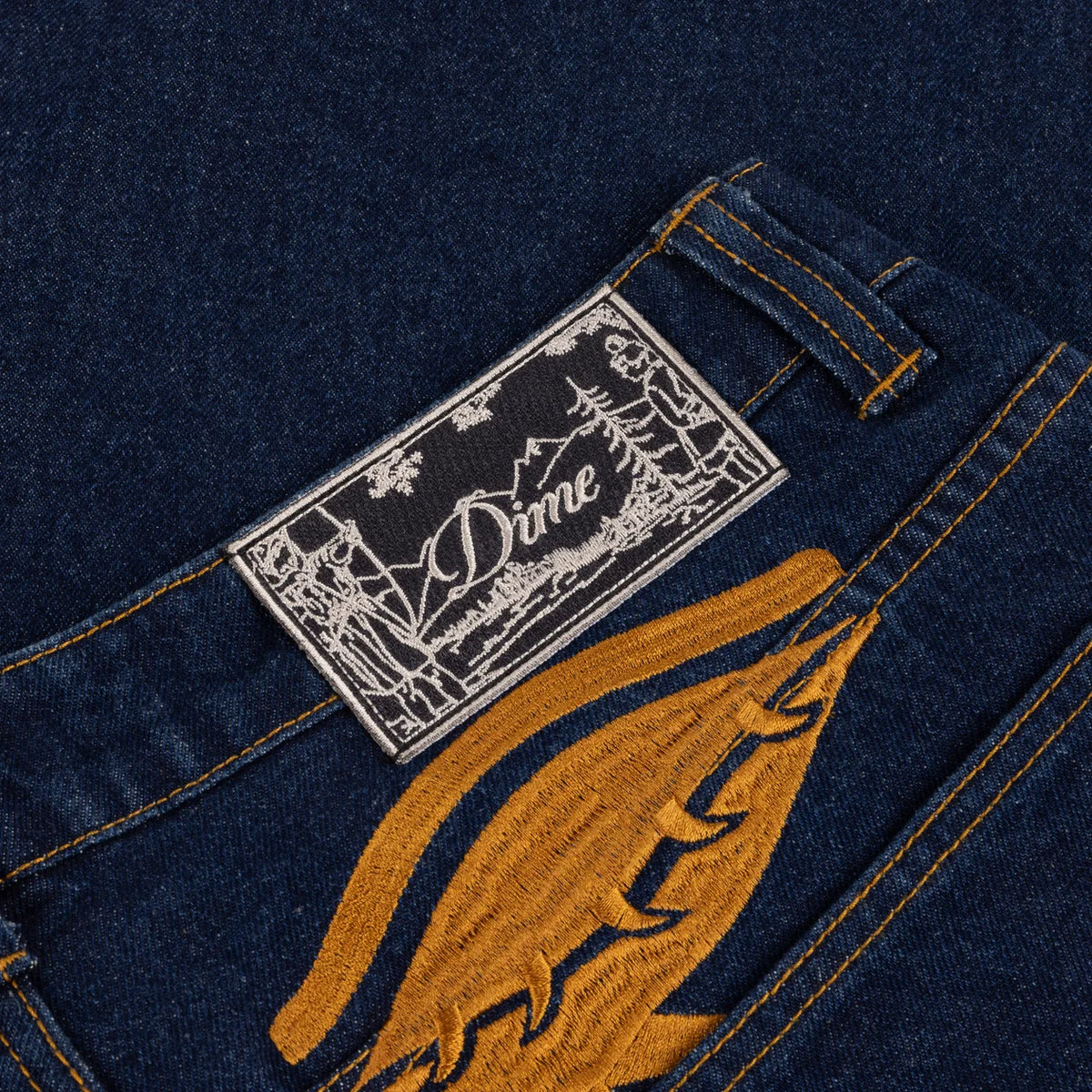 Dime - Baggy Wink Denim Pants Indigo
