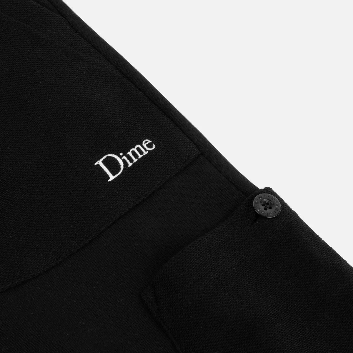 Dime - Reversed Terry Cargo Sweatpants Black-2