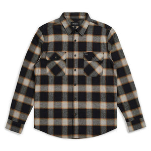 Brixton - 20th Anniversary Bowery Flannel ~ Black/Cream