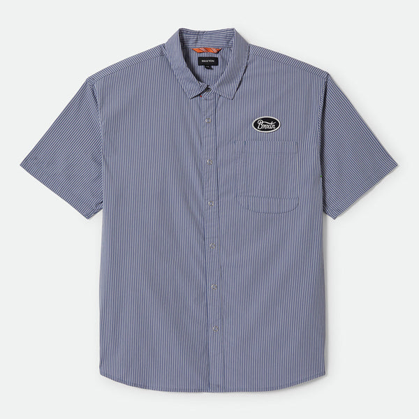 Brixton - Builders Auto S/S Woven Shirt ~ Twilight Blue