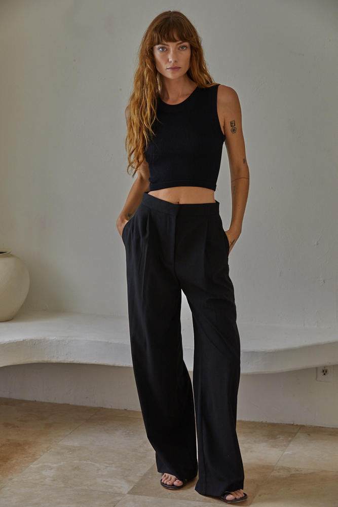 By Together - Ready to Move Ribbed Crop Top