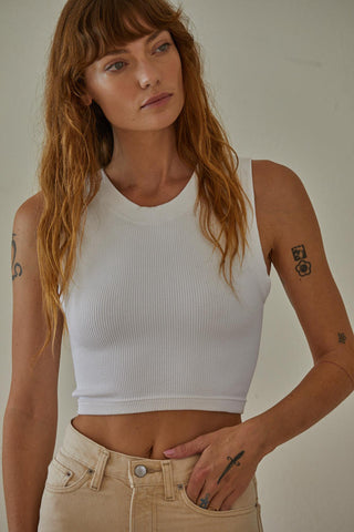 Ready to Move Ribbed Crop Top