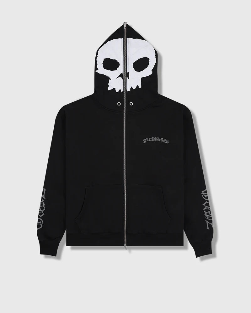 Pleasures - Balaclava Zip Hoodie Black