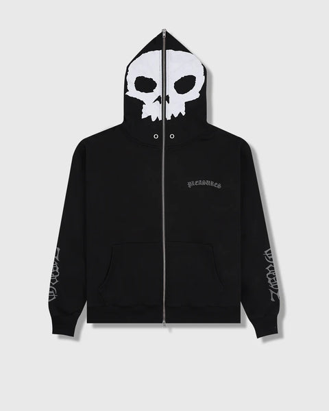 Pleasures - Balaclava Zip Hoodie Black
