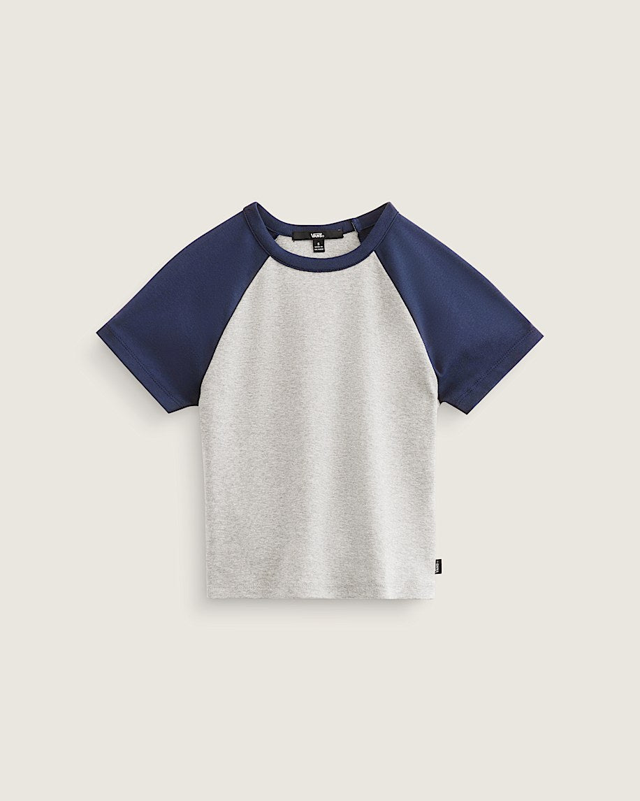 Vans - W Clare Raglan S/S Tee ~ Heather Grey/Dark Blue