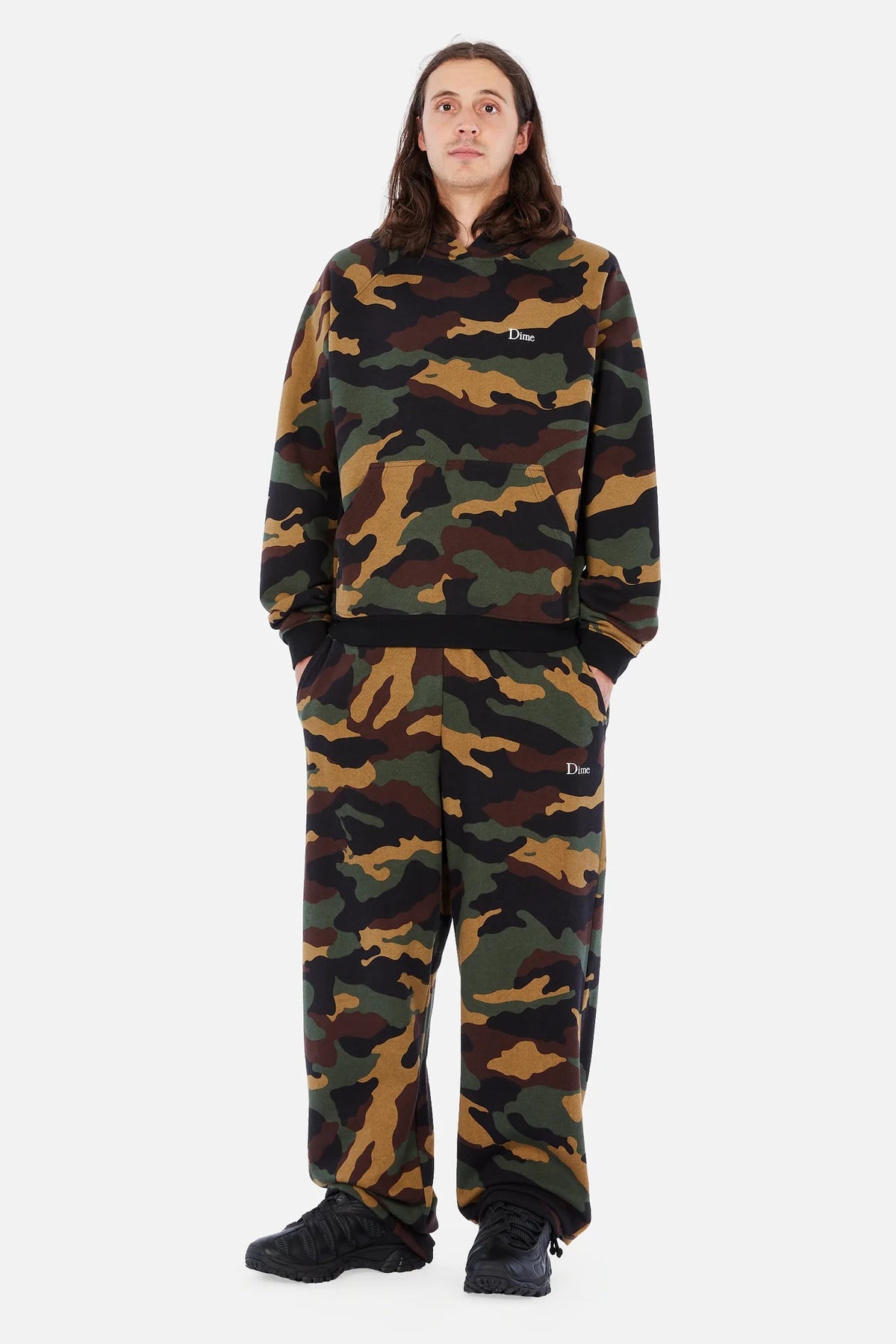 Dime - Classic Logo Hoodie Dark Camo