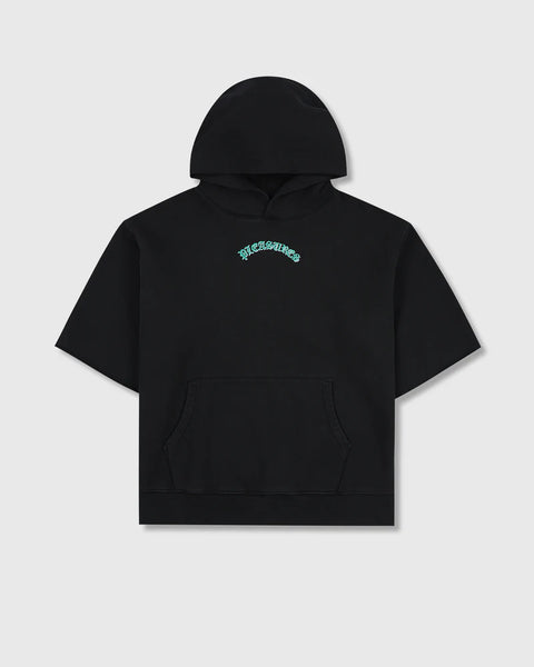 Pleasures - Cut Off Hoodie Black